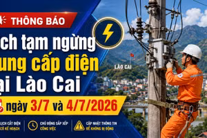 Lịch cắt điện Lào Cai ngày 3/7 và 4/7: Nhiều nơi mất điện từ sáng sớm