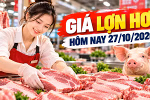 Giá lợn hơi hôm nay 27/10: Miền Trung xuất hiện mức 45.000 đồng/kg