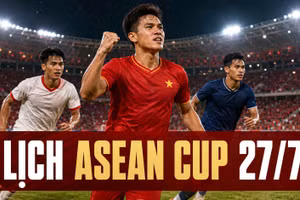 Lịch thi đấu ASEAN Cup 2026 (AFF Cup) hôm nay 27/7 mới nhất