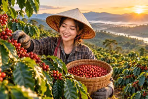 Giá cà phê hôm nay 27/9: Trong nước tăng mạnh, Robusta bật 77 USD