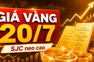 Giá vàng hôm nay 20/7: SJC, BTMC, DOJI, PNJ giảm theo vàng thế giới?