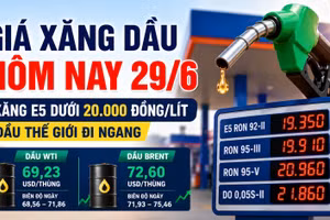 Giá xăng dầu hôm nay 29/6: Cập nhật giá dầu WTI, Brent đầu tuần mới