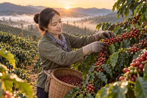 Giá cà phê hôm nay 17/9: Trong nước giảm, Robusta và Arabica lao dốc