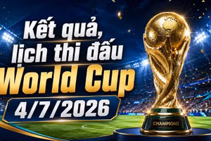 Kết quả, lịch thi đấu World Cup 2026 hôm nay 4/7 mới nhất