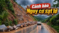Cảnh báo nguy cơ sạt lở trên Quốc lộ 4E