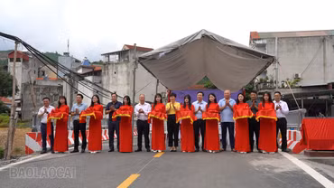Xã Bảo Hà: Khánh thành và đưa vào khai thác cầu Lâm Sản