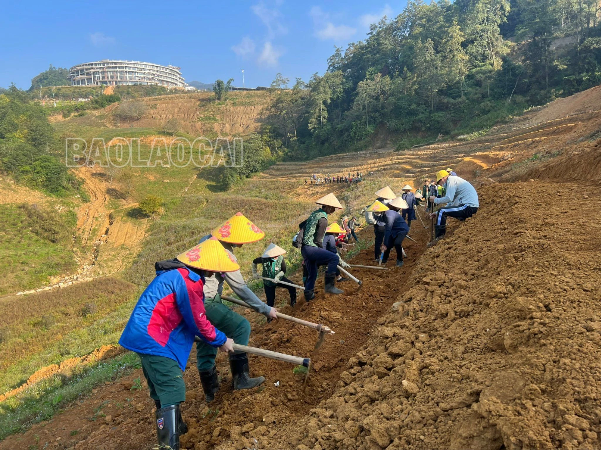 Thời tiết khô, nóng ảnh hưởng đến sản xuất nông nghiệp tại Sa Pa.jpg