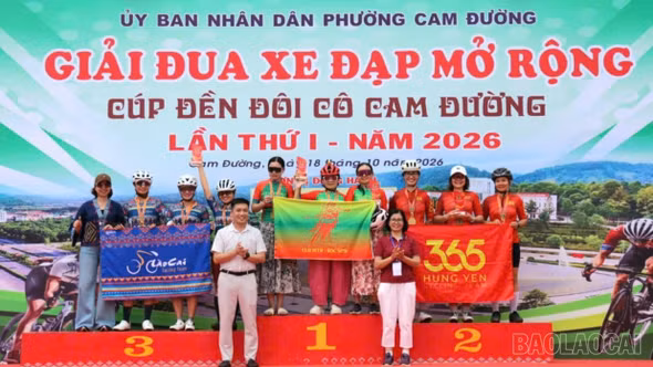 Gần 250 vận động viên tranh tài tại Giải Đua xe đạp mở rộng Cúp Đền Đôi Cô lần thứ I năm 2026