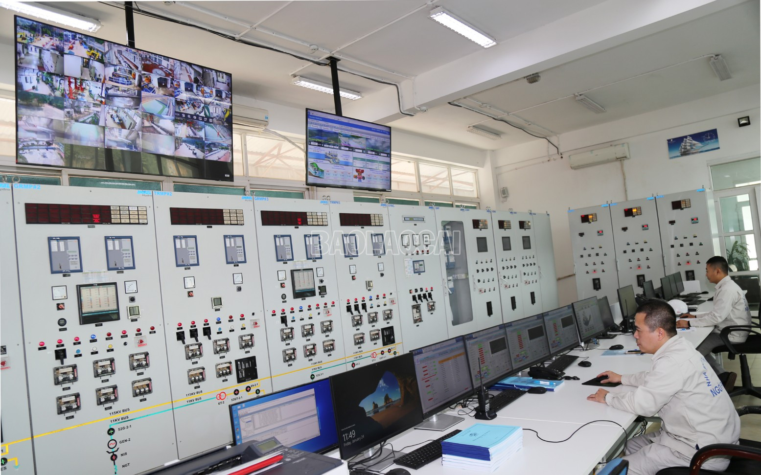 Các nhà máy thủy điện duy trì sản xuất ổn định và bảo đảm an toàn hồ chứa, công trình cũng như vùng hạ du. baolaocai-c_t8.jpg