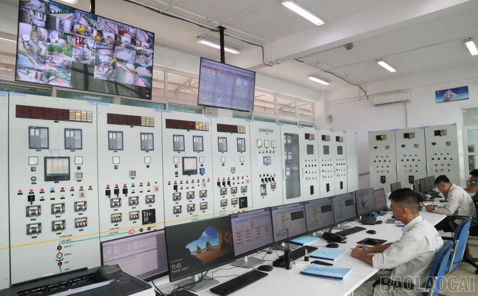Công văn yêu cầu các đơn vị liên quan tổ chức trực ban 24/24h, giữ liên lạc thông suốt để kịp thời báo cáo về các tình huống sự cố do bão gây ra. baolaocai-br_td2.jpg
