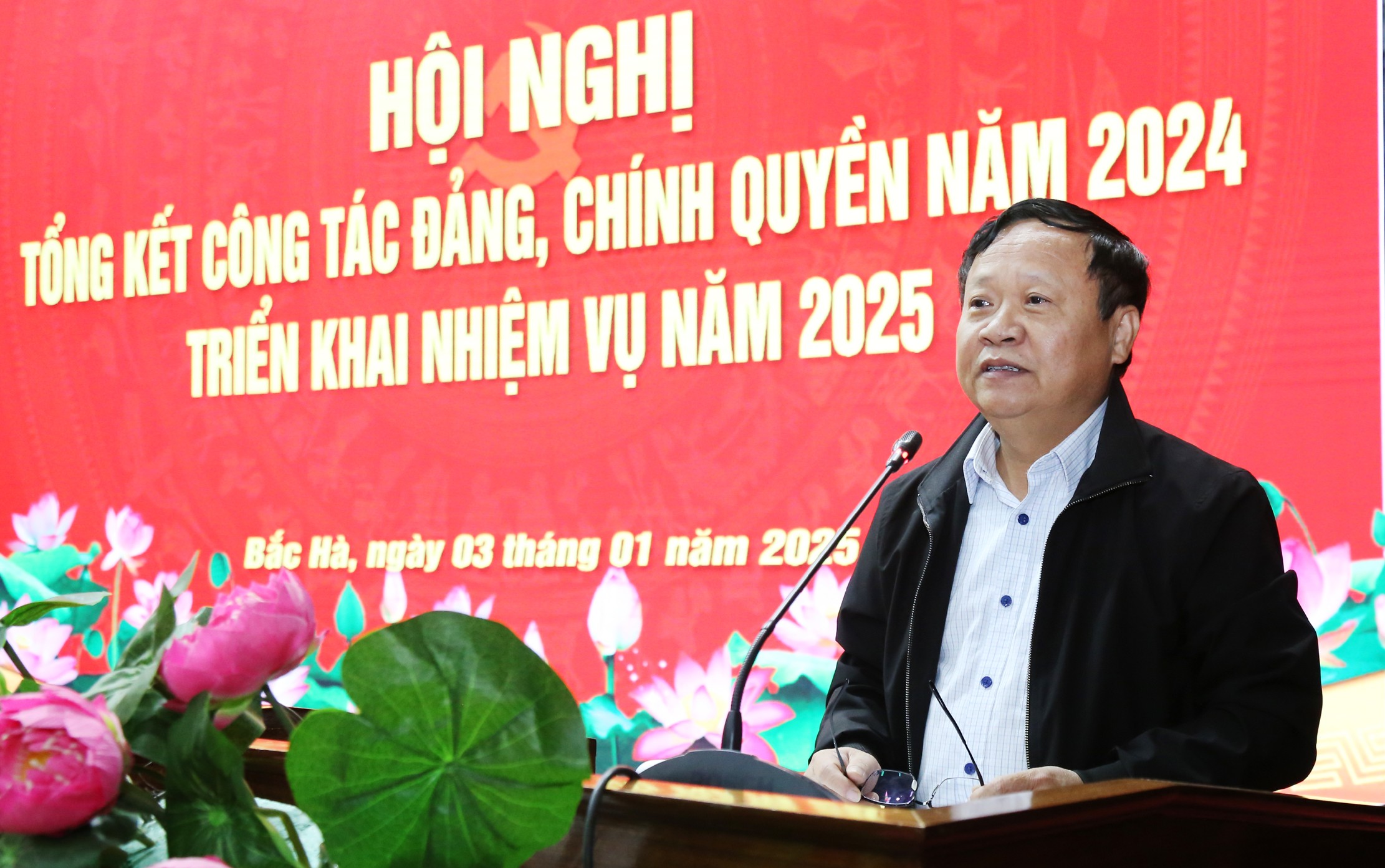 Đồng chí Nguyễn Trọng Hài, Phó Chủ tịch UBND tỉnh phát biểu tại hội nghị. b33.jpg
