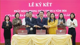 Hội Nông dân, Hội Liên hiệp Phụ nữ tỉnh Lào Cai và Agribank Chi nhánh Yên Bái ký kết Quy chế phối hợp năm 2026