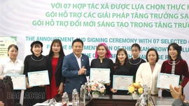 Dự án SPRINT trao các gói hỗ trợ tăng trưởng sạch cho 7 hợp tác xã