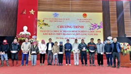 Nhiều phần quà Tết được trao cho người nghèo, đối tượng chính sách