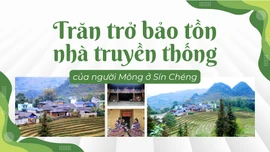 Trăn trở bảo tồn nhà truyền thống của người Mông ở Sín Chéng