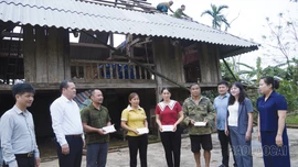 Lãnh đạo HĐND tỉnh thăm, hỗ trợ người dân bị thiệt hại do dông lốc