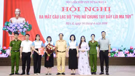 Mậu A ra mắt Câu lạc bộ “Phụ nữ chung tay đẩy lùi ma túy”