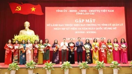 Tỉnh Lào Cai gặp mặt nữ lãnh đạo, quản lý nhân Ngày Quốc tế phụ nữ 08/3