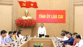 Phó Bí thư Thường trực Tỉnh ủy Hoàng Giang làm việc với Thường trực HĐND tỉnh và các ban xây dựng Đảng về tiến độ thực hiện một số đề án trọng tâm