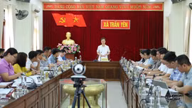 Phó Chủ tịch UBND tỉnh Nguyễn Thành Sinh làm việc với một số xã về giải ngân vốn đầu tư công và thu ngân sách 
