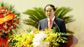 Đồng chí Trịnh Xuân Trường - Bí thư Tỉnh ủy, Chủ tịch HĐND tỉnh phát biểu khai mạc Đại hội.
