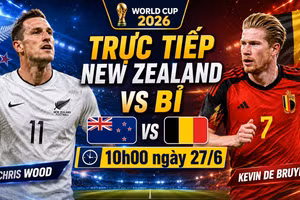 Trực tiếp bóng đá New Zealand vs Bỉ (10h00 ngày 27/6): Bỉ nắm quyền tự quyết
