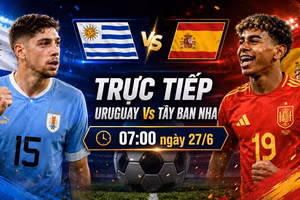 TRỰC TIẾP bóng đá Uruguay vs Tây Ban Nha (07h00 ngày 27/6): Định đoạt số phận