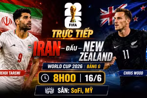TRỰC TIẾP bóng đá Iran 0-0 New Zealand (Hiệp 1): Elijah Just mở tỉ số cho New Zealand