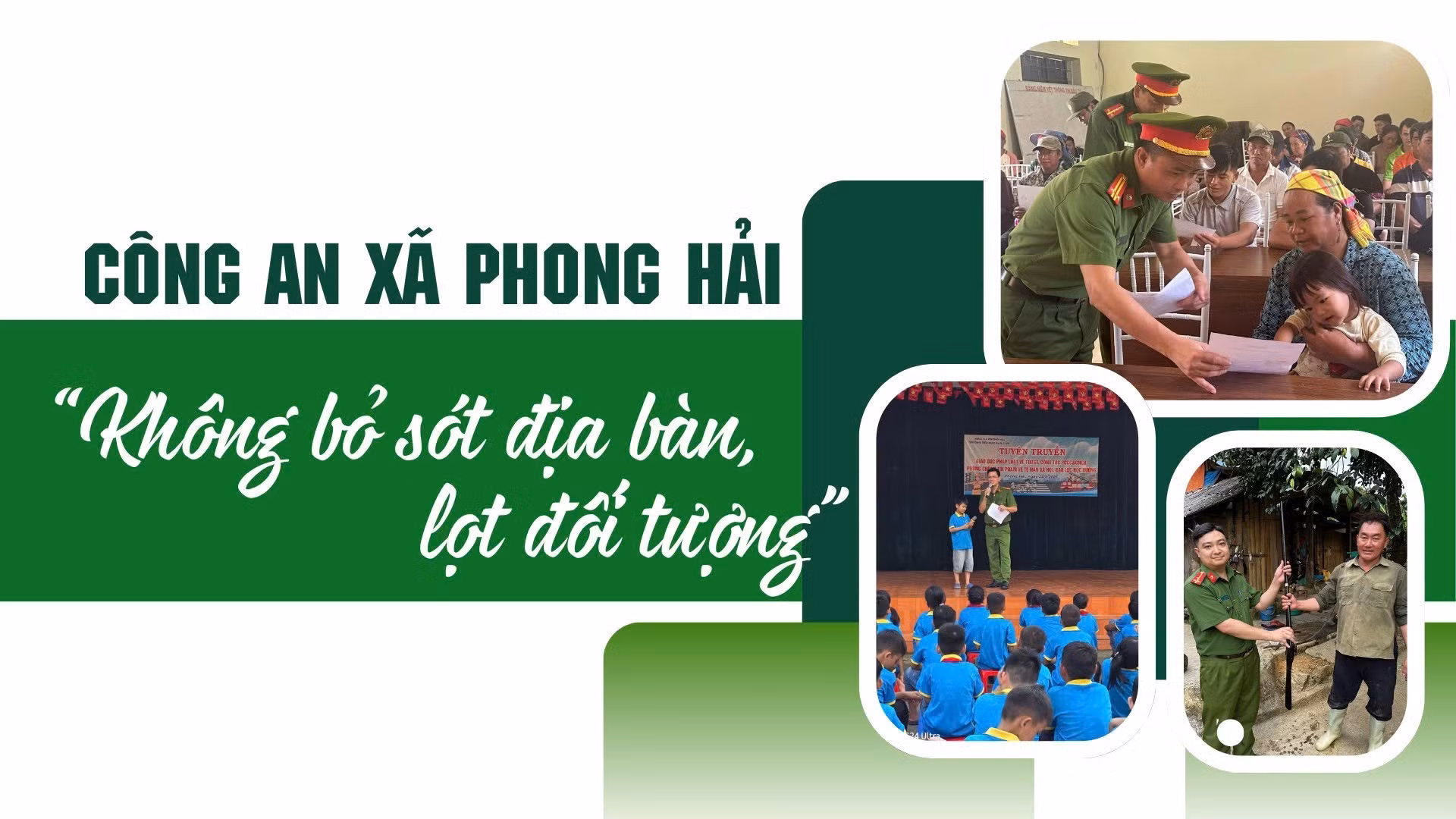 Công an xã Phong Hải: "Không bỏ sót địa bàn, lọt đối tượng"