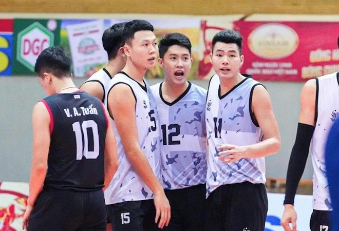 Ngày 12/4 diễn ra 2 trận bán kết giải bóng chuyền Cúp Hùng Vương 2024. Ảnh: Bóng chuyền Việt Nam