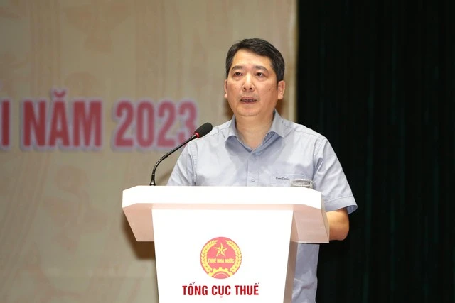 Thứ trưởng Bộ Tài chính Cao Anh Tuấn phát biểu chỉ đạo tại Hội nghị.