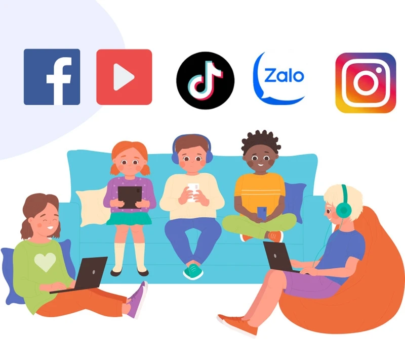 Để bảo vệ giới trẻ khỏi những rủi ro ảnh hưởng tới sức khoẻ tâm thần, một số quốc gia đã ban hành lệnh cấm hoặc hạn chế trẻ em sử dụng mạng xã hội. (Ảnh minh họa: KG)