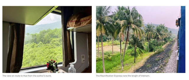 Phong cảnh khi nhìn ra bên ngoài.