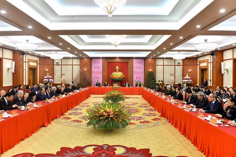 Ban Bí thư đã họp, đánh giá tình hình triển khai thực hiện Chỉ thị số 26-CT/TW về việc tổ chức Tết Giáp Thìn năm 2024; chỉ đạo một số nhiệm vụ trọng tâm của cấp uỷ các cấp trong thời gian tới.