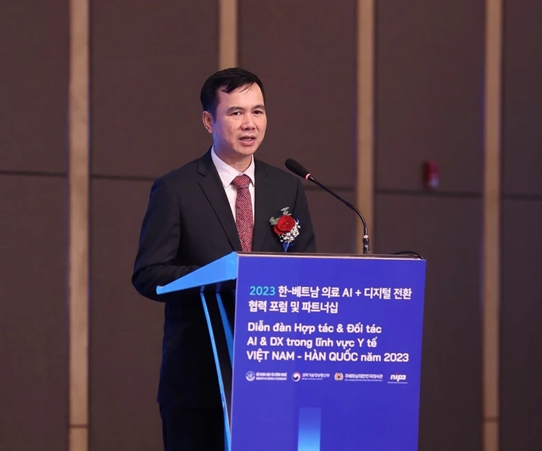 Thứ trưởng Bộ KH&amp;CN Bùi Thế Duy phát biểu tại Diễn đàn.