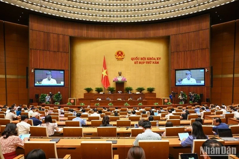 Quang cảnh phiên họp của Quốc hội ngày 10/6/2023.