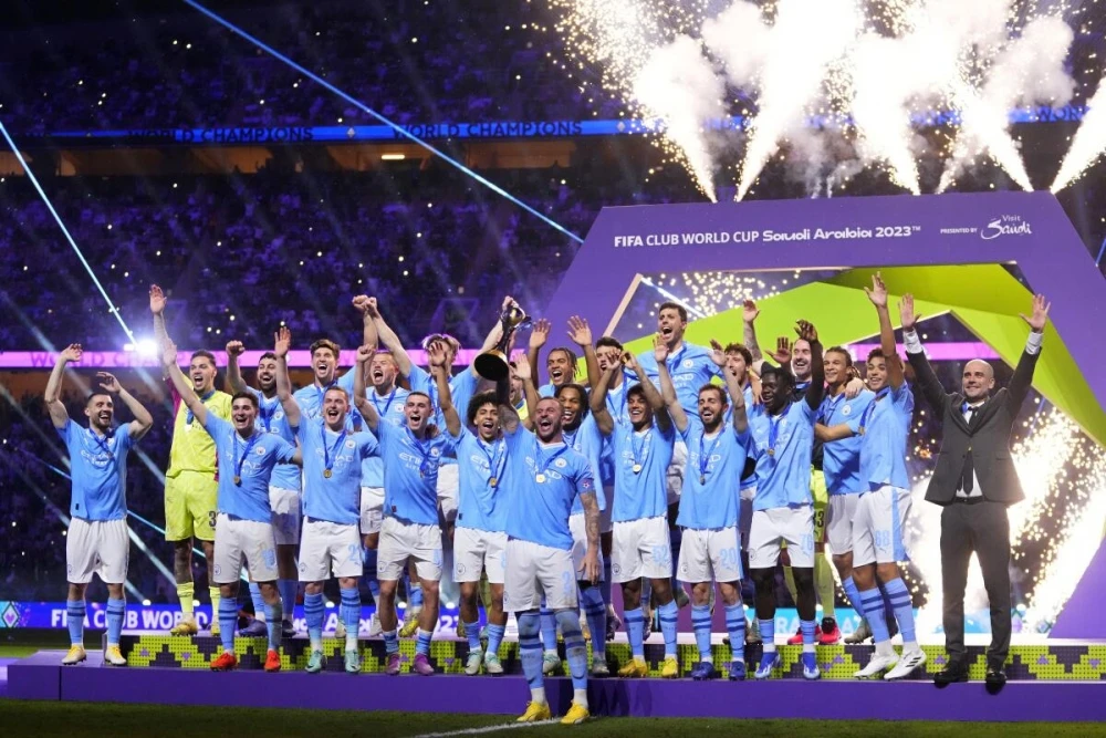 Man City vô địch FIFA Club World Cup. (Ảnh: Getty)