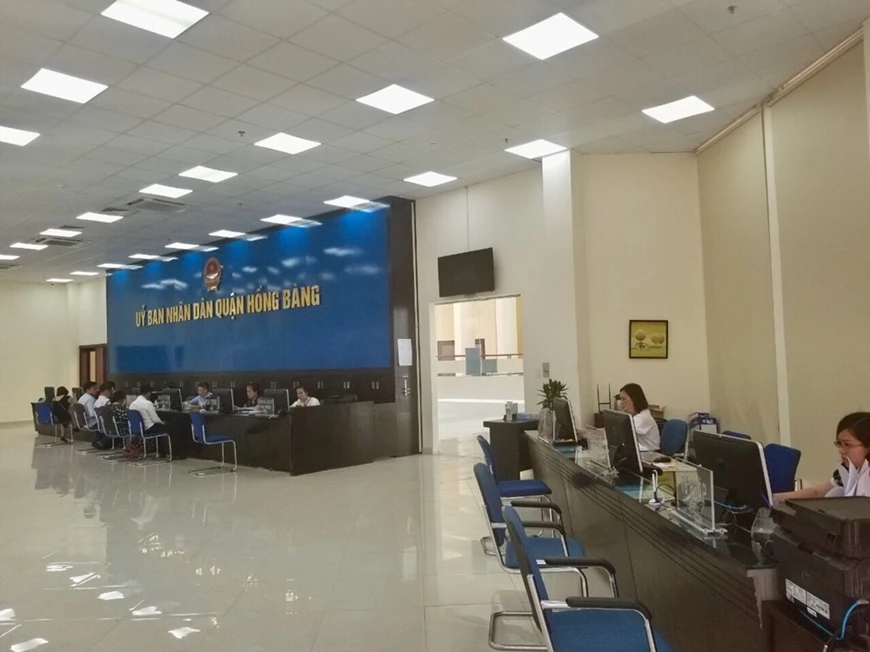 Thực hiện cơ chế “một cửa” trong giải quyết thủ tục hành chính tại quận Hồng Bàng, TP Hải Phòng. Ảnh minh họa: Haiphong.gov.vn