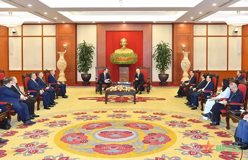 Quang cảnh cuộc tiếp. Ảnh: TUẤN HUY