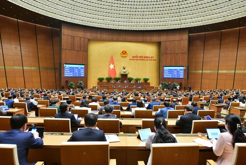 Phiên bế mạc Kỳ họp thứ 5, Quốc hội khóa XV (Ảnh: Phạm Thắng)