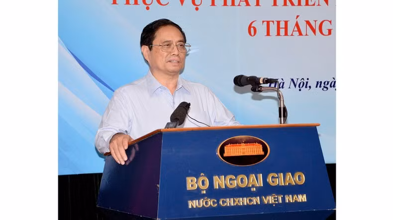 Thủ tướng Phạm Minh Chính phát biểu định hướng Hội nghị.