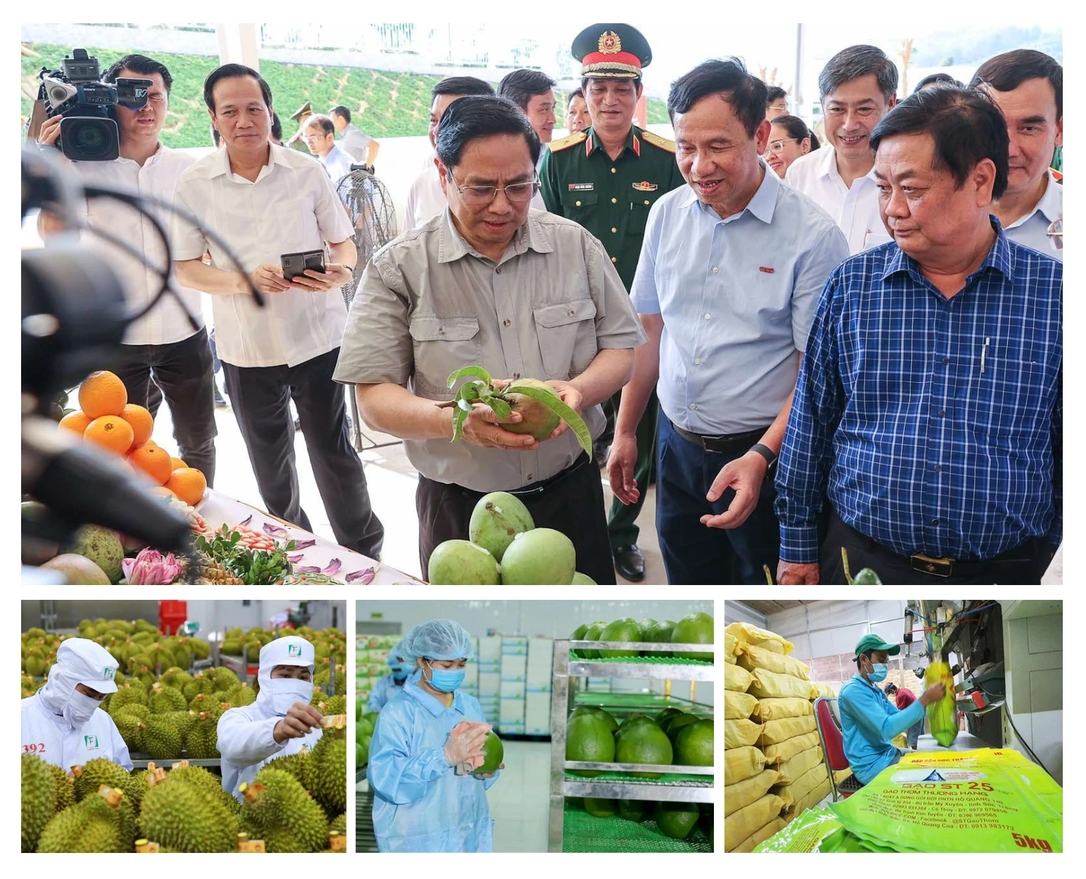 Tổng kim ngạch xuất nhập khẩu năm 2023 vẫn ước đạt 683 tỷ USD, xuất siêu khoảng 26 tỷ USD, trong đó xuất khẩu nông sản, nhất là các mặt hàng rau quả và gạo lập đỉnh mới với nhiều con số kỷ lục.