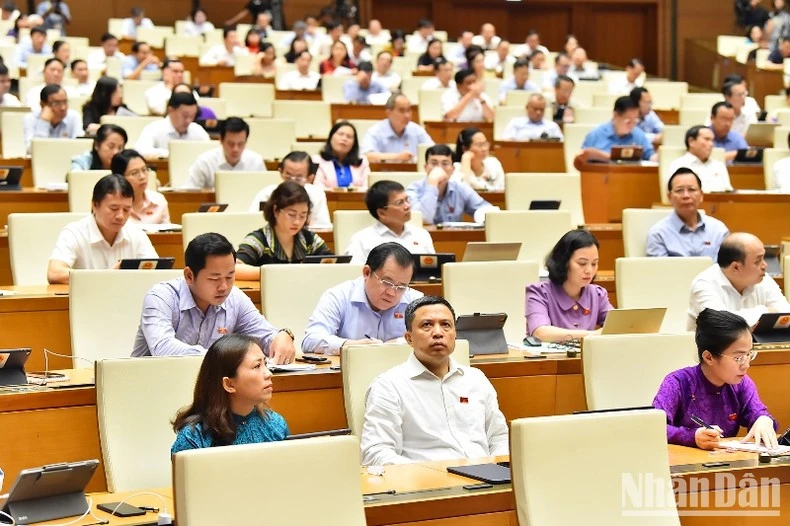 Các đại biểu Quốc hội tham dự phiên chất vấn.