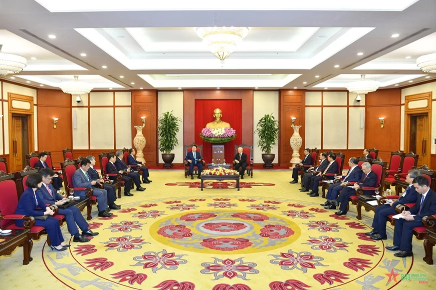 Quang cảnh buổi tiếp.