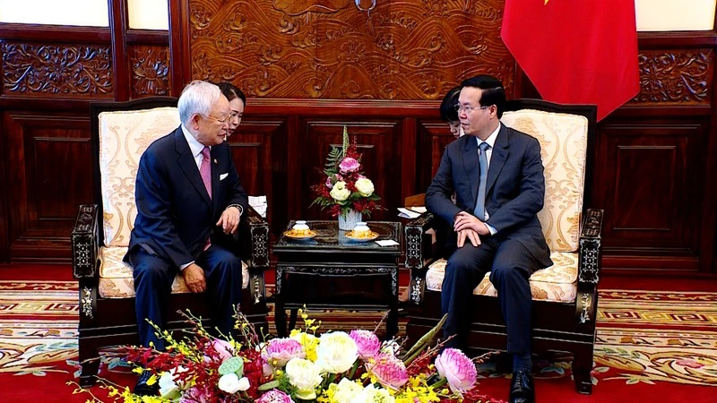 Quang cảnh buổi tiếp.