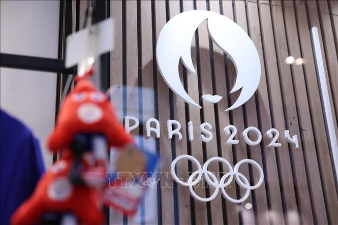 Biểu tượng Thế vận hội mùa Hè (Olympic) 2024 tại Paris, Pháp.