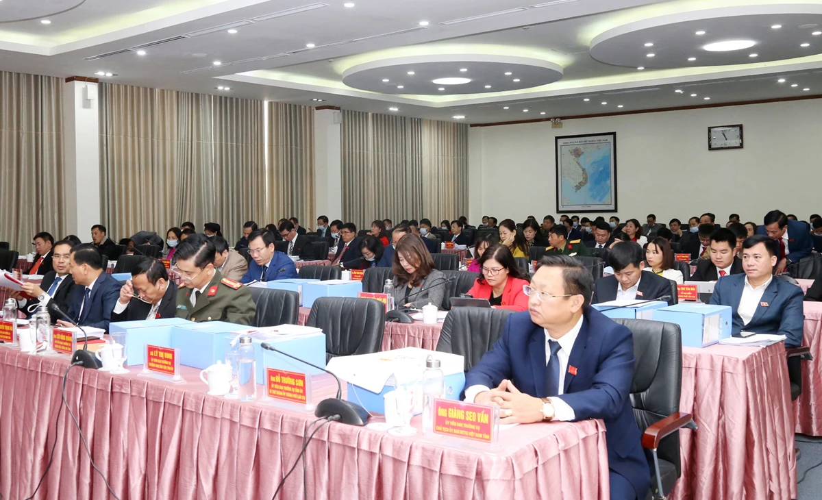 Các đại biểu dự kỳ họp.