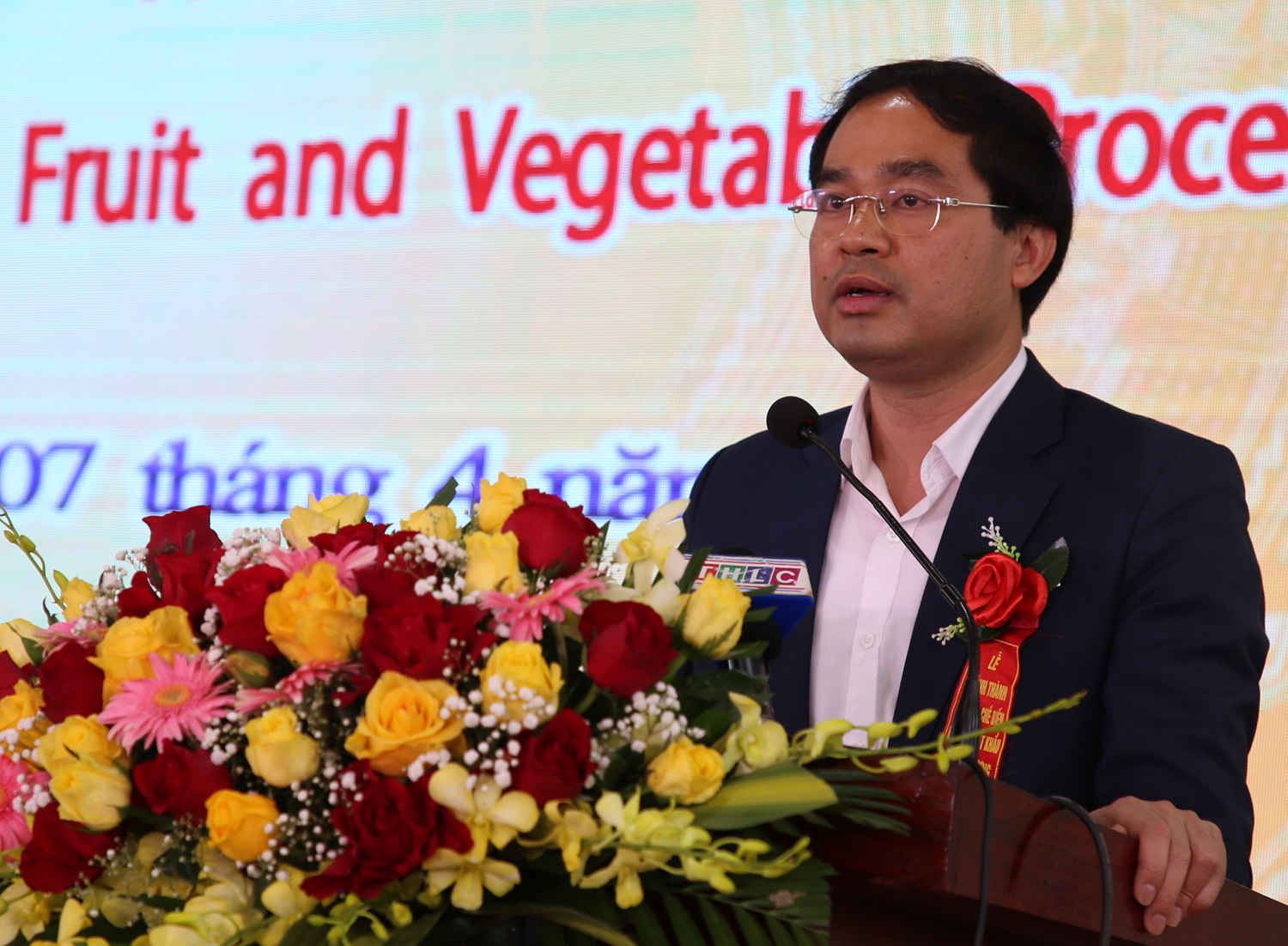 Chủ tịch UBND tỉnh Trịnh Xuân Trường phát biểu tại lễ khánh thành.