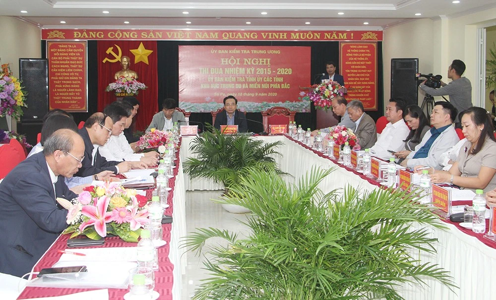 Hội nghị thi đua ủy ban kiểm tra tỉnh ủy các tỉnh Trung du, miền núi phía Bắc nhiệm kỳ 2015 - 2020. Ảnh: Tư liệu