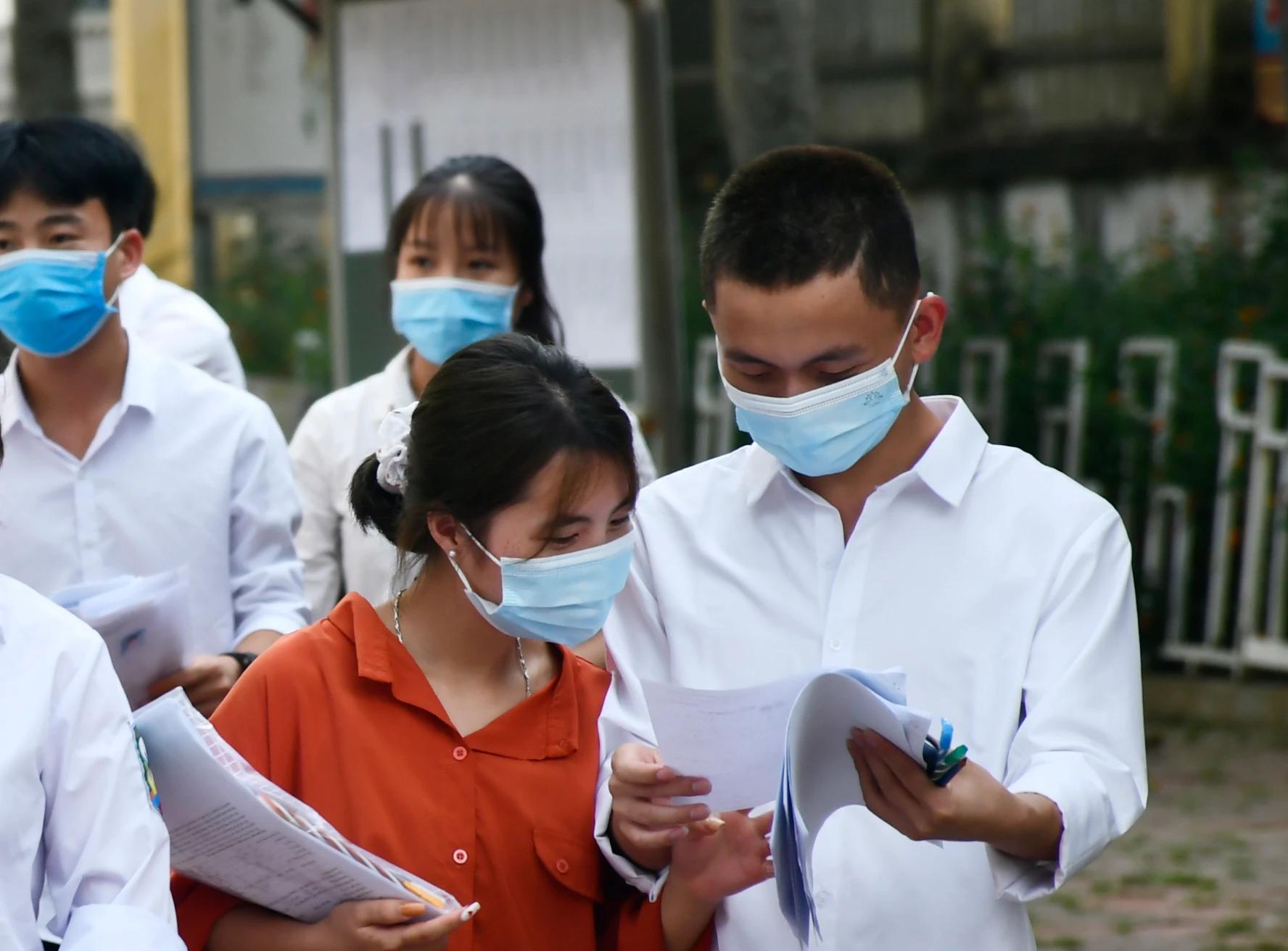 Nhiều thí sinh tự tin với kết quả đã đạt được.